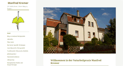 Desktop Screenshot of kremer-heilpraktiker.de