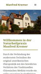 Mobile Screenshot of kremer-heilpraktiker.de